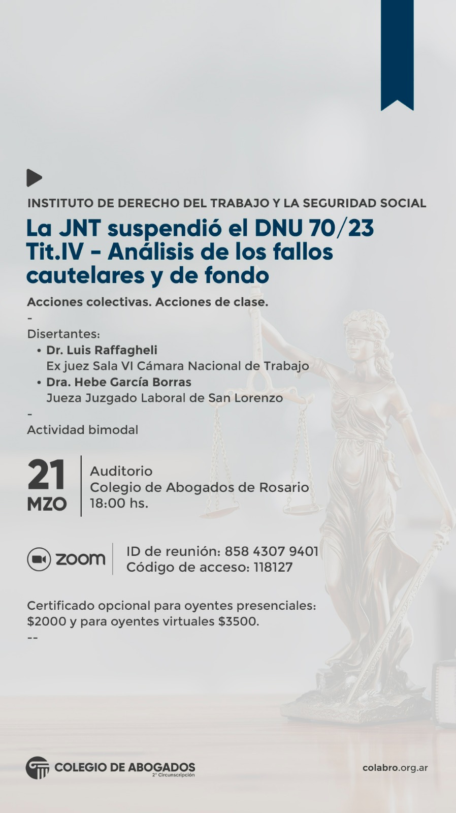 La JNT suspendió el DNU 70/23 Tit.IV - Análisis de los fallos cautelares y de fondo - 21/03/2024
